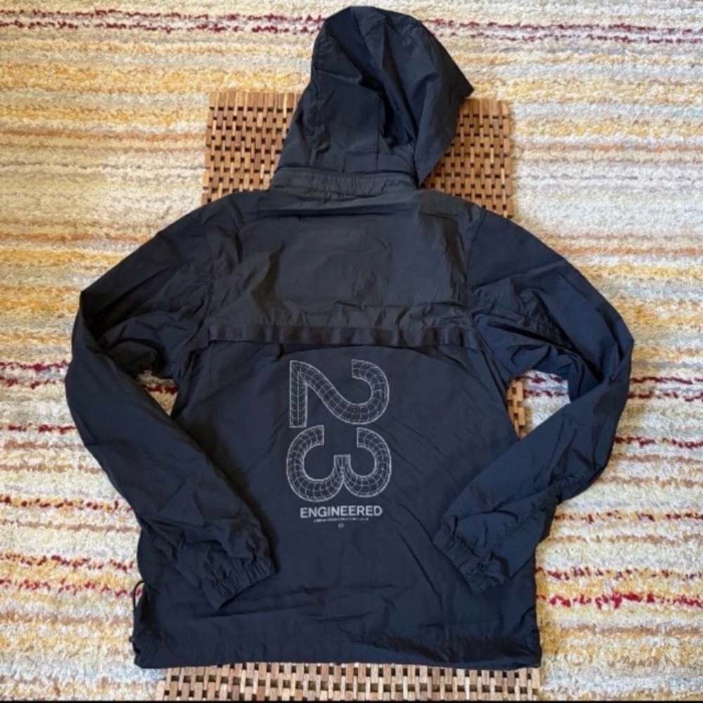 JORDAN 23 ENGINEERED BLACK INFRARED HOODED JACKET NWOT